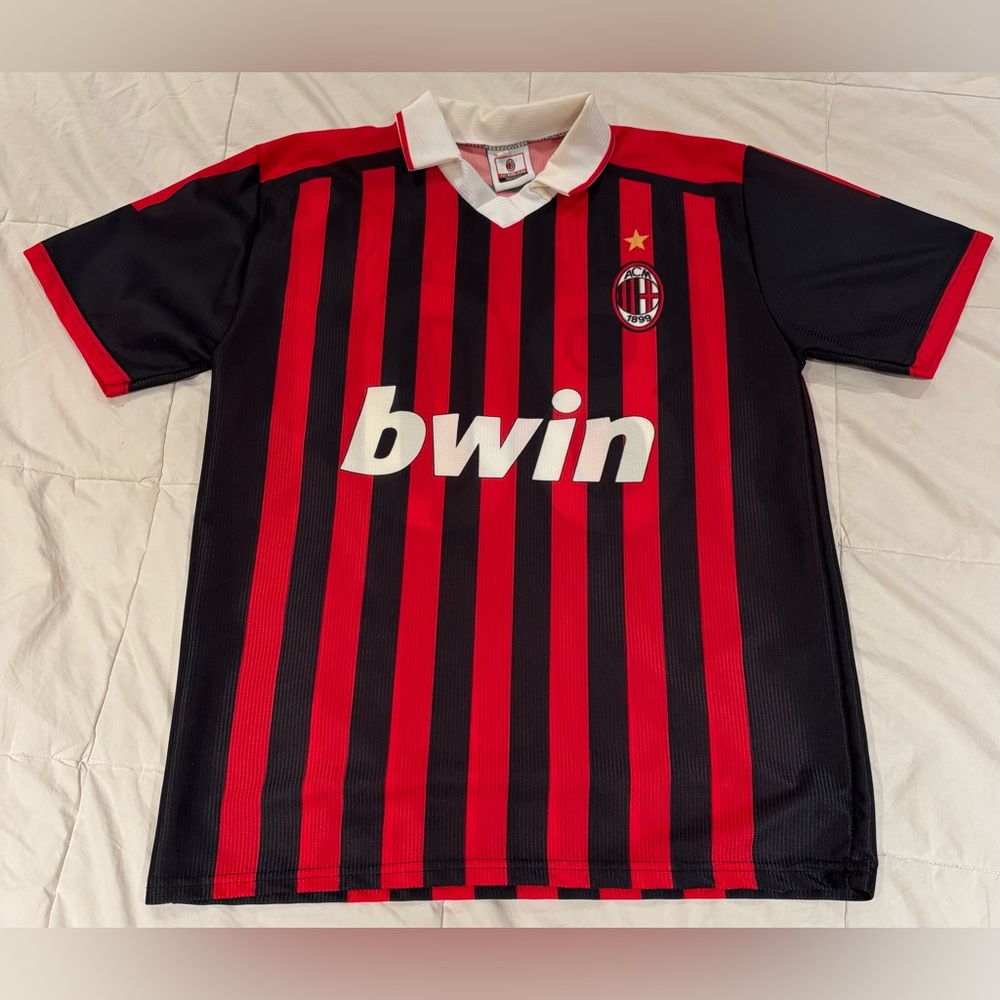 SOLD AC Milan Ronaldinho #80 Home Jersey 3R Licensed Replica Soccer Shirt SZ S